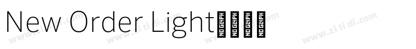 New Order Light字体转换 New Order Light字体转换